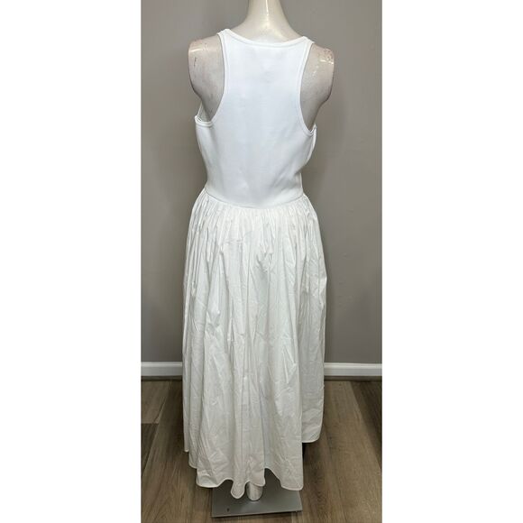 Ronny Kobo Sirinda Sleeveless V-Neck Drop-Waist Stretch Jersey Maxi Dress Size L - Picture 8 of 10